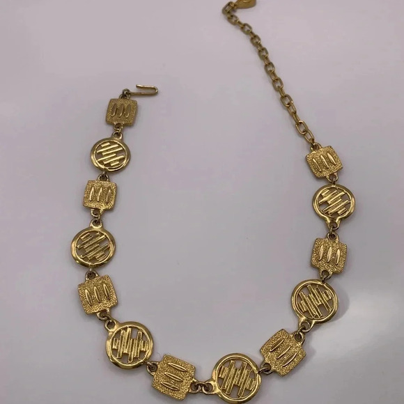 #113 Vintage gold toned  necklace /052224-NEC0020 - Picture 3 of 7